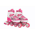 Inline skates with PU flash wheels